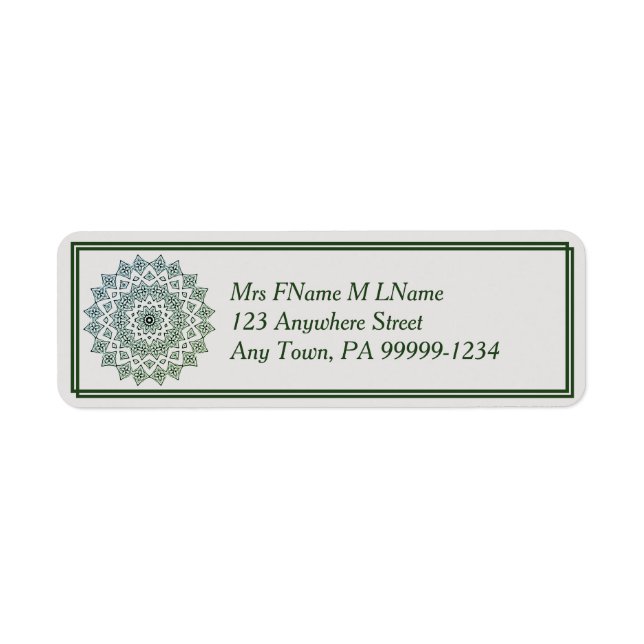 Mandala Address Label Return Address Label (Front)