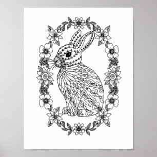  Mandala  Adult Colouring Doodle Colour This Poster