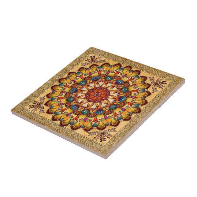 Mandala Ararat V2 Ceramic Tile (Side)