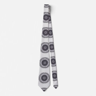 mandala art black and white tie