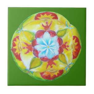 Mandala Art Custom Photo Tile