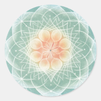 Mandala Art: Reader Classic Round Sticker