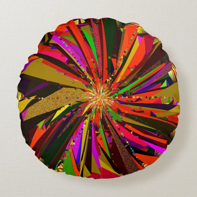 Mandala Art  Round Cushion (Front)