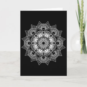 Mandala Art Sacred Geometry Spiritual Geometric  Card