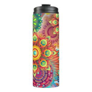 Mandala art thermal tumbler