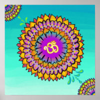 Mandala Aum Poster