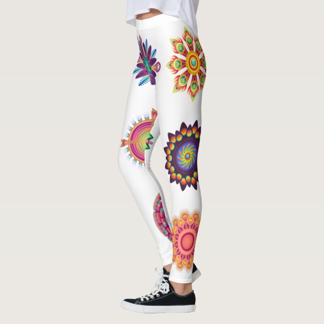 Mandala background leggings (Left)