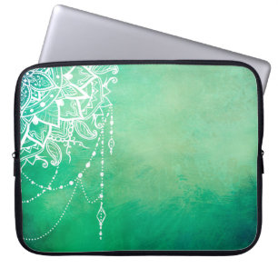 Mandala background mandala spiritual laptop sleeve