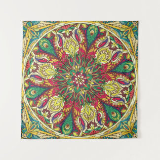 Mandala Bandanna: Vintage Seamless Design. Tapestry