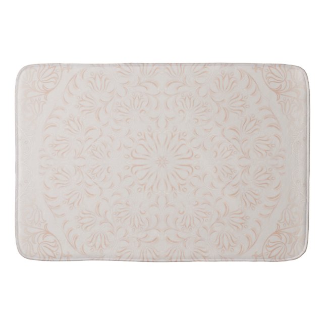 Mandala Baroque Flower Pattern Design Bath Mat (Front)