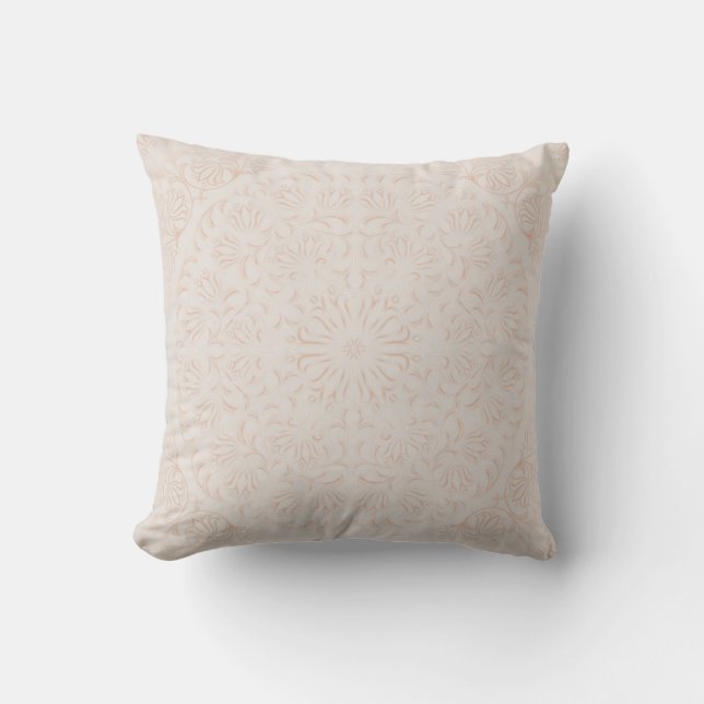 Mandala Baroque Flower Pattern Design Cushion (Front)