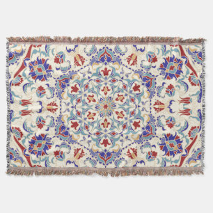 Mandala Beauty: Colourful Cultural Mosaic Throw Blanket