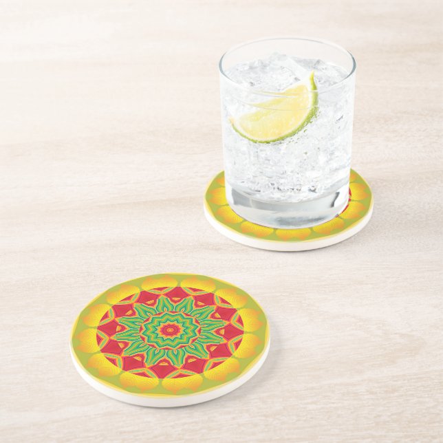 Mandala Beverage Coaster (Side)
