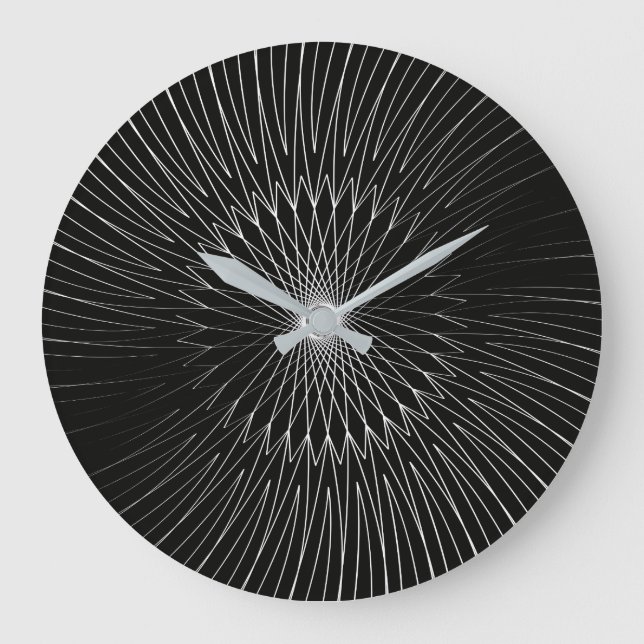 Mandala, Bicycle Wires 1 Large Clock (Front)