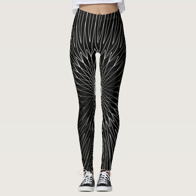 Mandala, Bicycle Wires 1 Leggings (Front)
