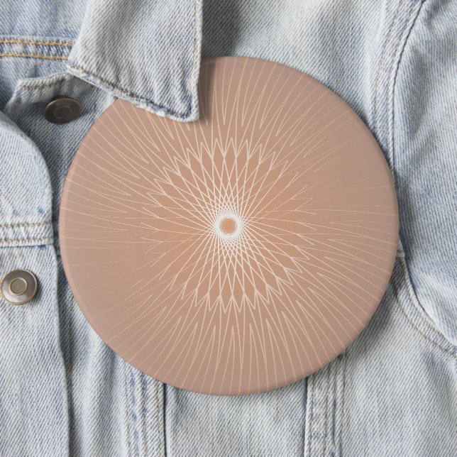 Mandala, Bicycle Wires 5 6 Cm Round Badge (In Situ)