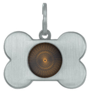 Mandala, Bicycle Wires 6 Pet ID Tag