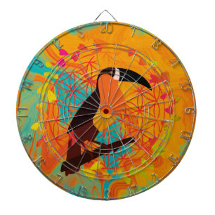 Mandala bird dartboard