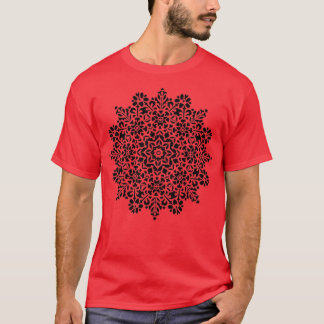 Mandala black color art 2 T-Shirt