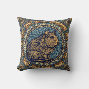 Mandala Bliss – Guinea Pig Boho TinyFur Cushion