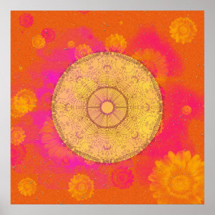 MANDALA ~ Blossoming Summer - Poster