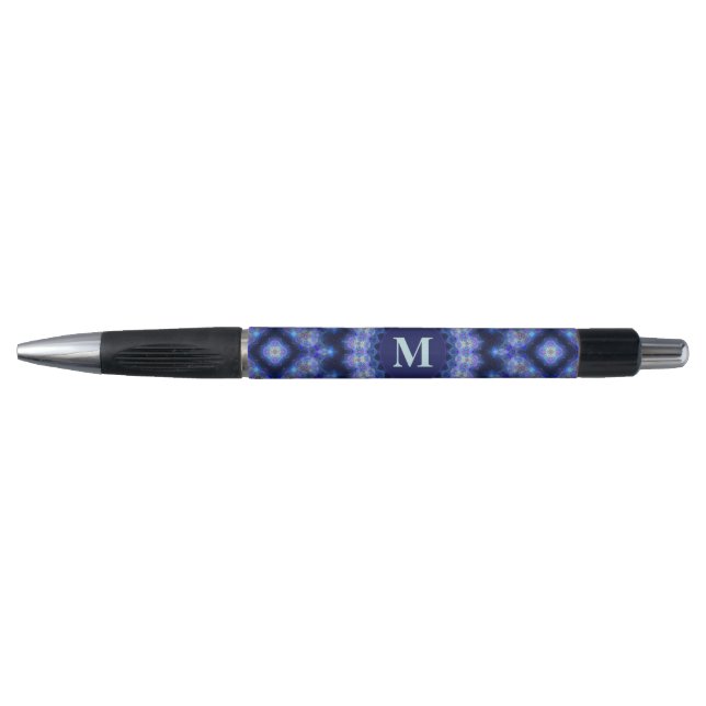 Mandala Blue Purple Monogram Name (Front)