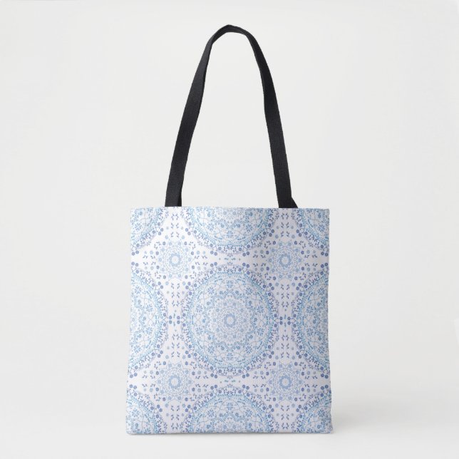 Mandala Blue Tote Bag (Front)