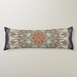 Mandala Boho Bohemian Paisley Tribal Navy Purple Body Cushion
