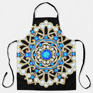 Mandala brooch jewellery, design element. Tribal e Apron