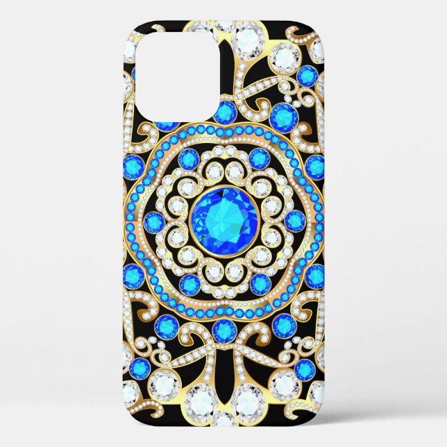 Mandala brooch jewellery, design element. Tribal e Case-Mate iPhone Case (Back)