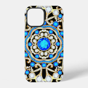 Mandala brooch jewellery, design element. Tribal e iPhone 12 Case