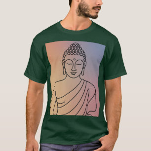 Mandala Buddha T-Shirt: Serene Line Art Zen Spirit T-Shirt