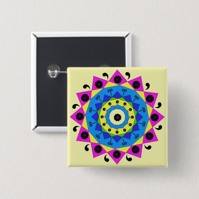 Mandala Button (Front & Back)
