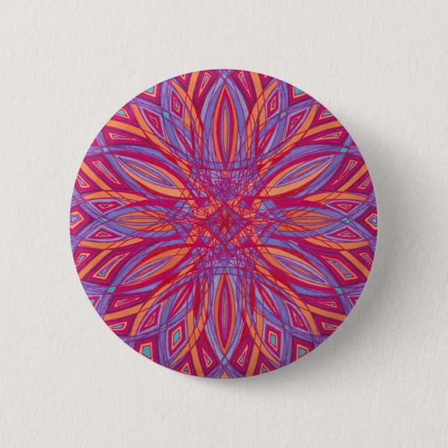 Mandala Button  Silly Trilly 5 (Front)