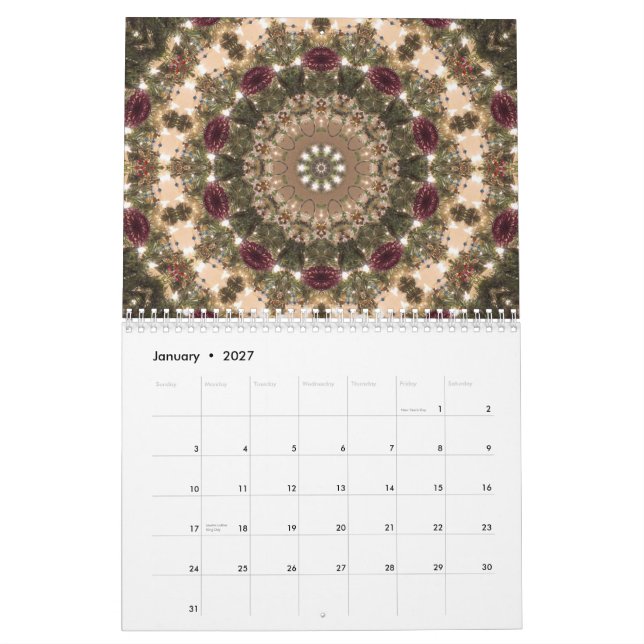 Mandala calendar (Jan 2027)