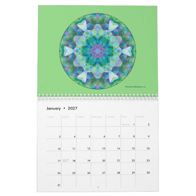Mandala Calendar 2015 (Jan 2027)