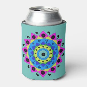 Mandala Can Cooler