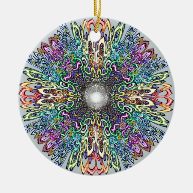 Mandala Ceramic Ornament (Front)