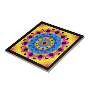 Mandala Ceramic Tile