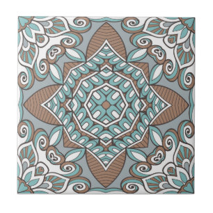 mandala ceramic tile