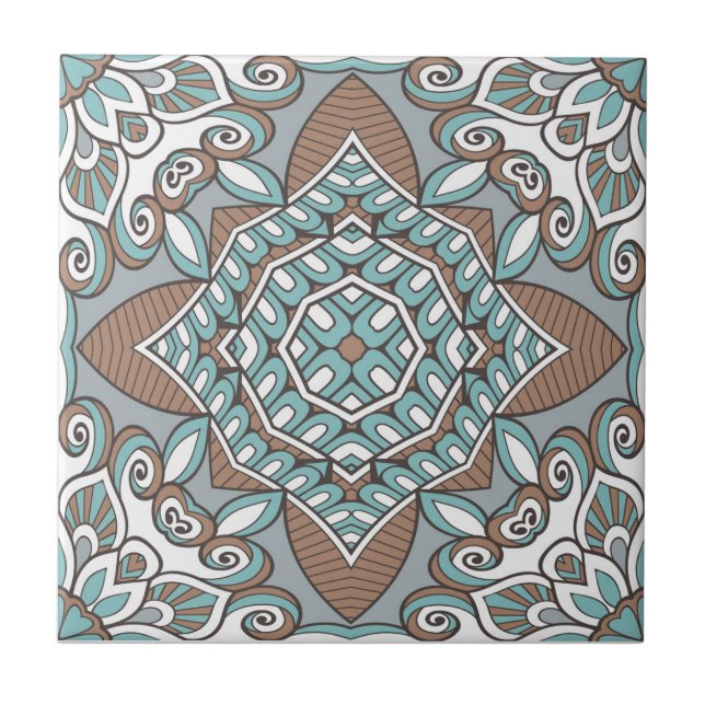 mandala ceramic tile (Front)
