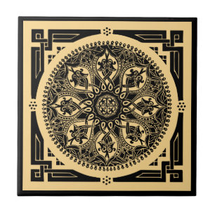 mandala ceramic tile