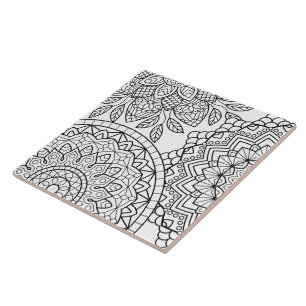 Mandala Ceramic Tile