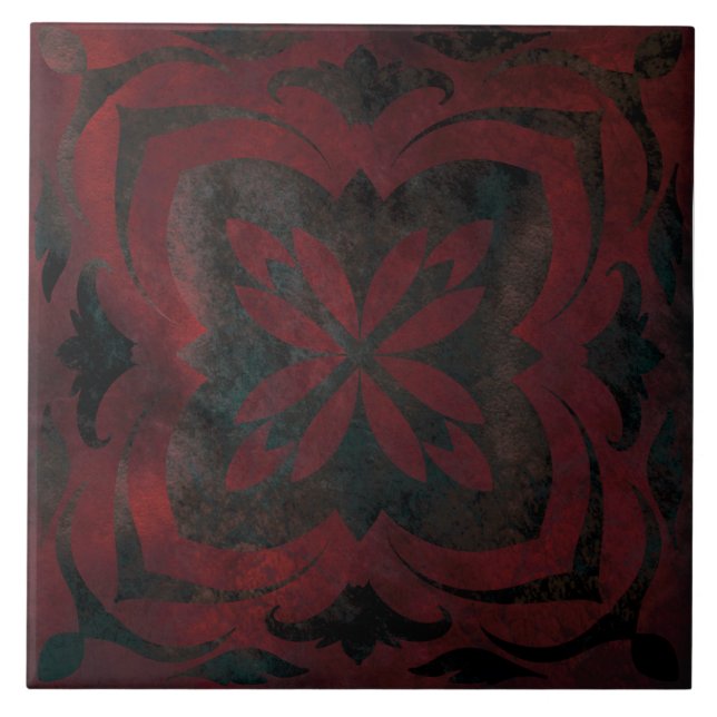 mandala ceramic tile (Front)