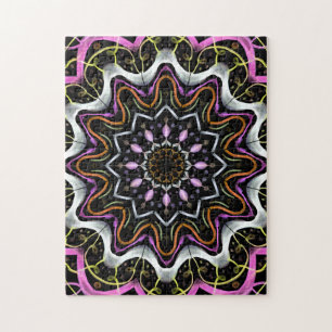 Mandala Circle Art Bright Creative Pattern Jigsaw Puzzle