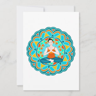 mandala citrus thank you card