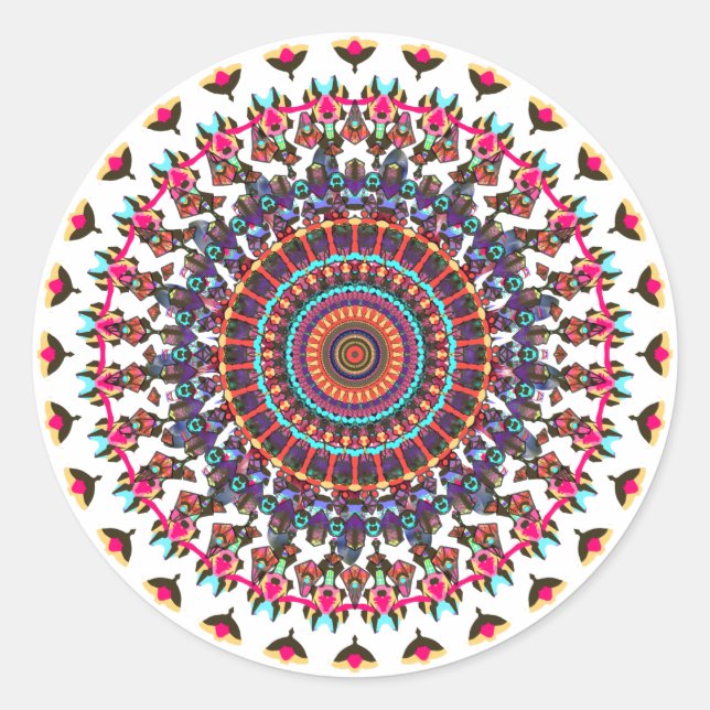 Mandala Classic Round Sticker (Front)