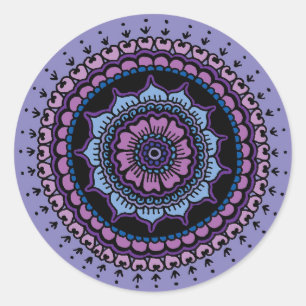 Mandala Classic Round Sticker