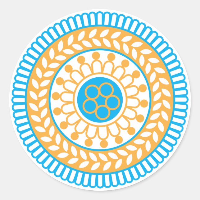 Mandala Classic Round Sticker (Front)