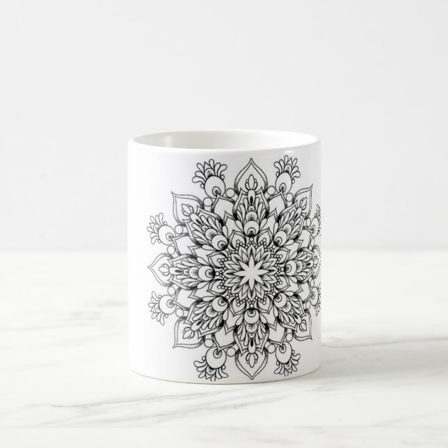 Mandala Classic White Mug (Center)